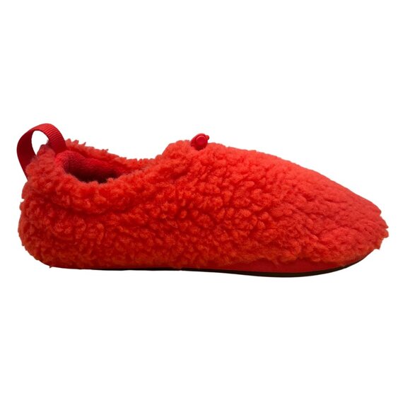 UGG Women’s Red Fleece-Lined Warm Sherpa Style Indoor Slip-On Slippers Size 6 - Picture 1 of 9